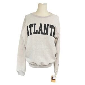 Atlanta Graphic Sweatshirt NWT New York Popular Gray Crewneck Streetwear M